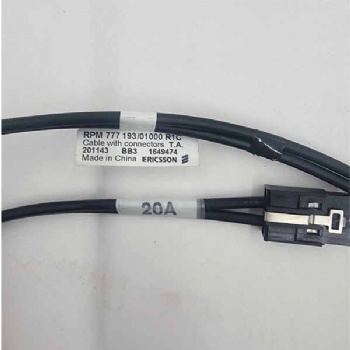 Ericsson DC Power Cable Assembly With Connectors Model# RPM 777 193/01000 R1c