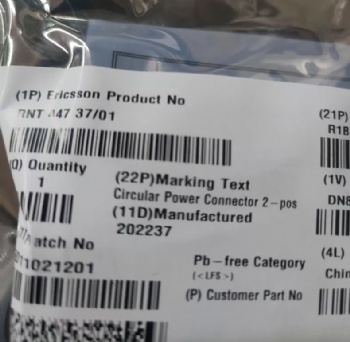 ERICSSON Circular Power cable connector RNT44737/01